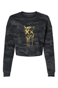 Lightweight Camo Cropped Crew