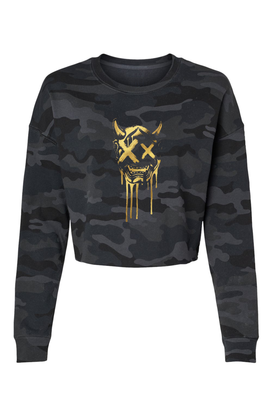 Lightweight Camo Cropped Crew