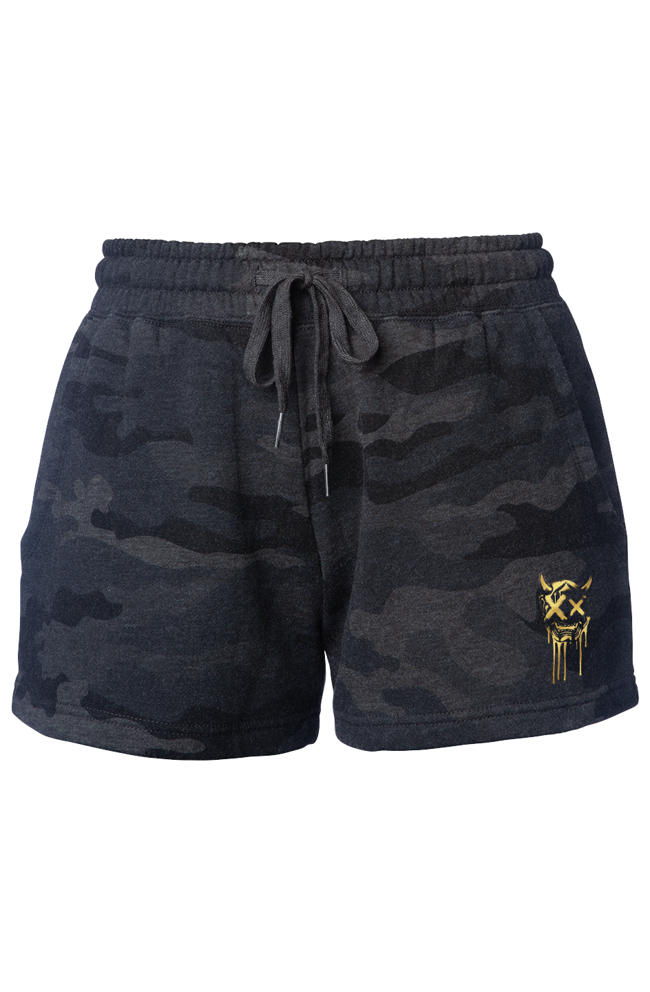 Black Camo Heather Shorts