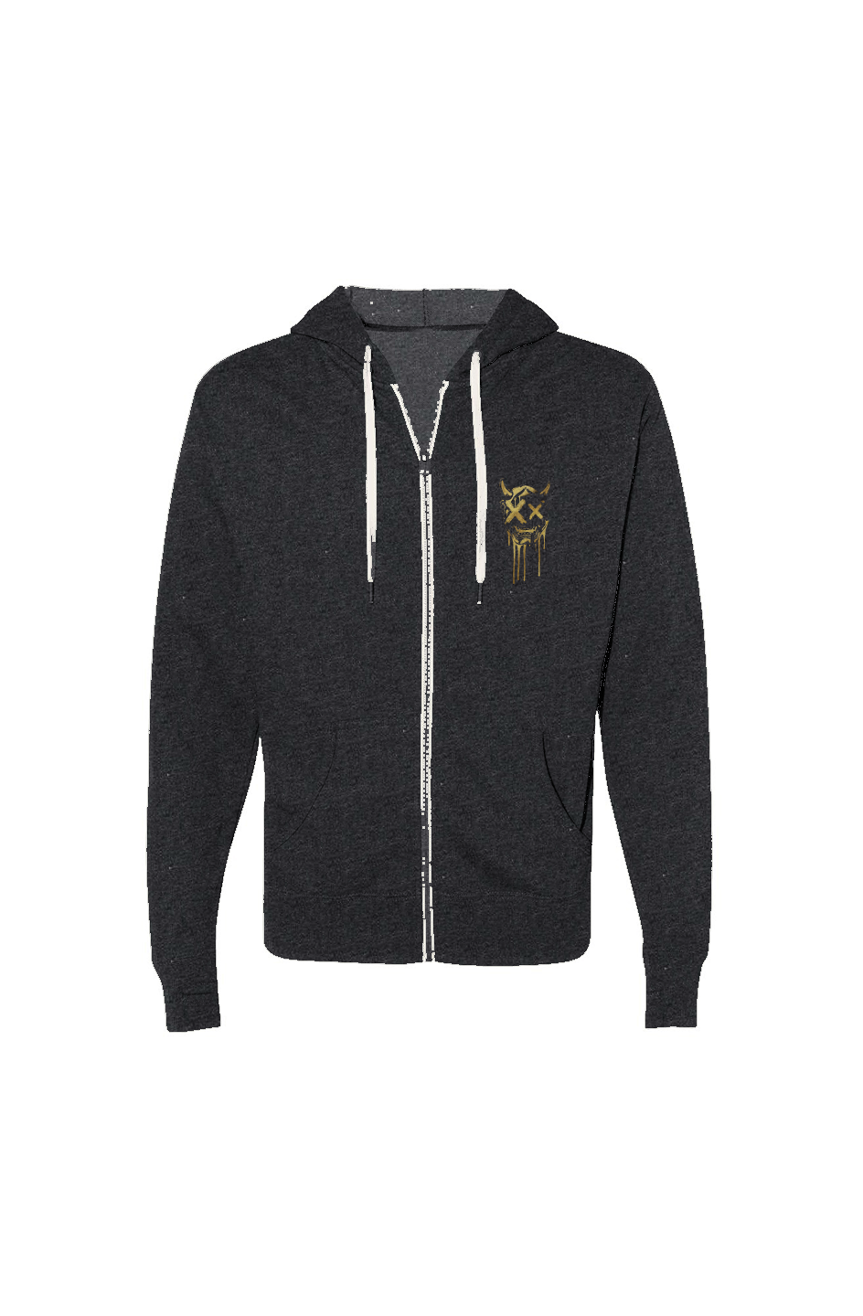 Dai Yung - Unisex Heathered French Terry Full-Zip Hooded Sweatshirt