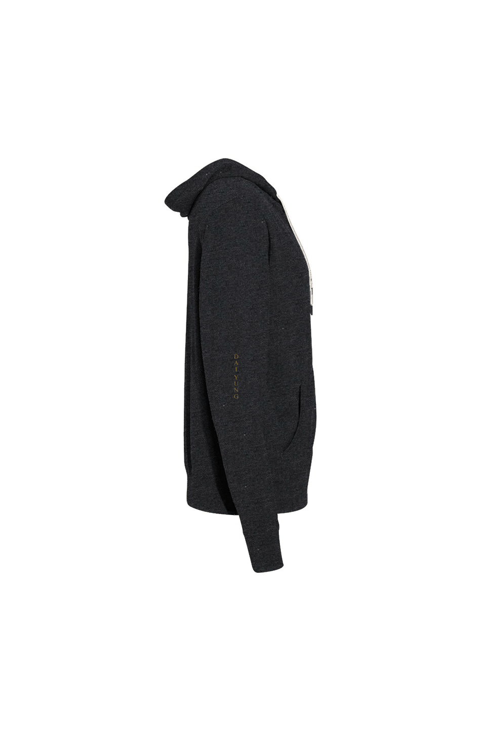 Dai Yung - Unisex Heathered French Terry Full-Zip Hooded Sweatshirt