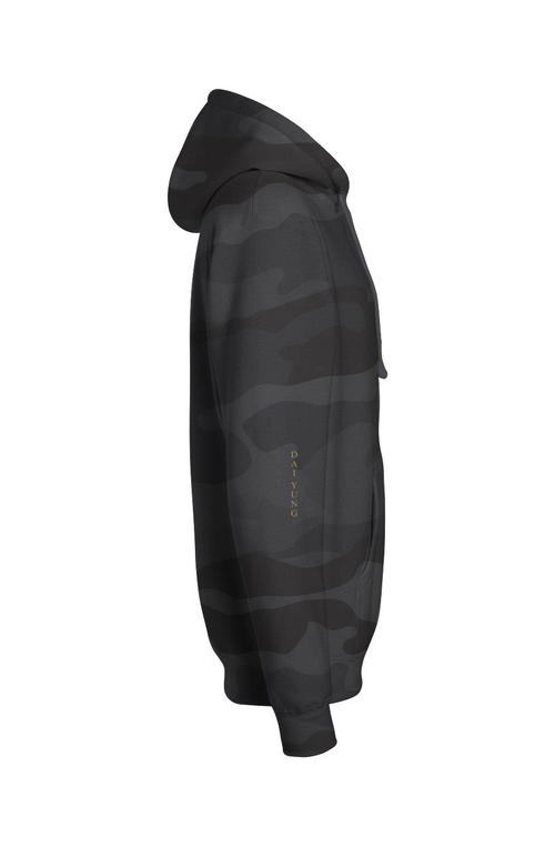 Dai Yung - Unisex Black Camo Heavyweight Hoodie